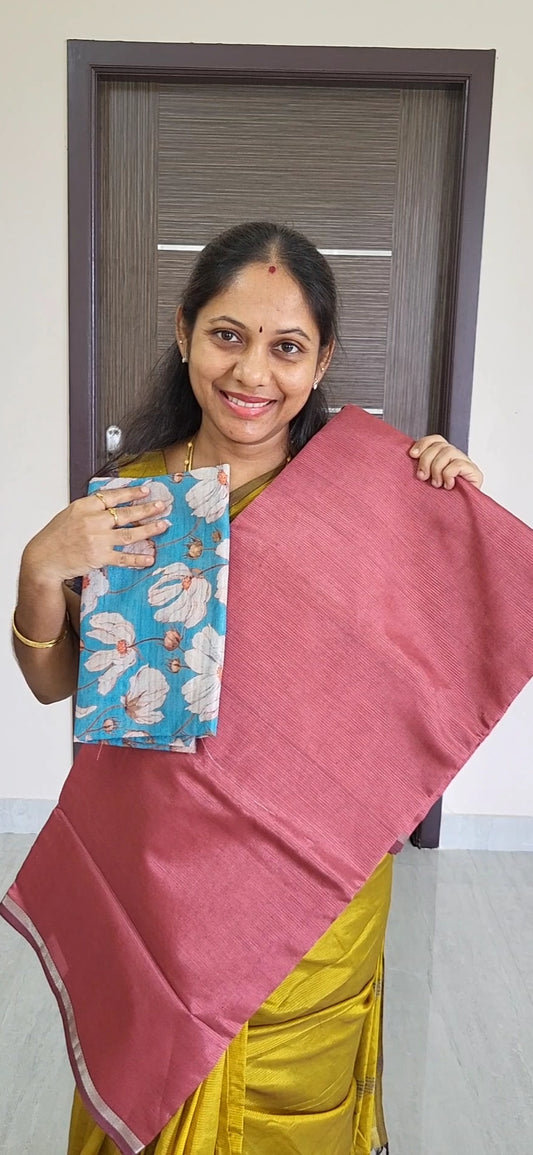 Mangalagiri Sarees With Double Blouse